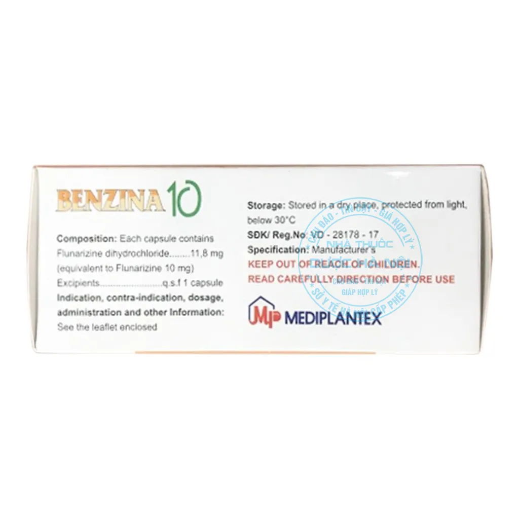 Thuốc Benzina 10mg
