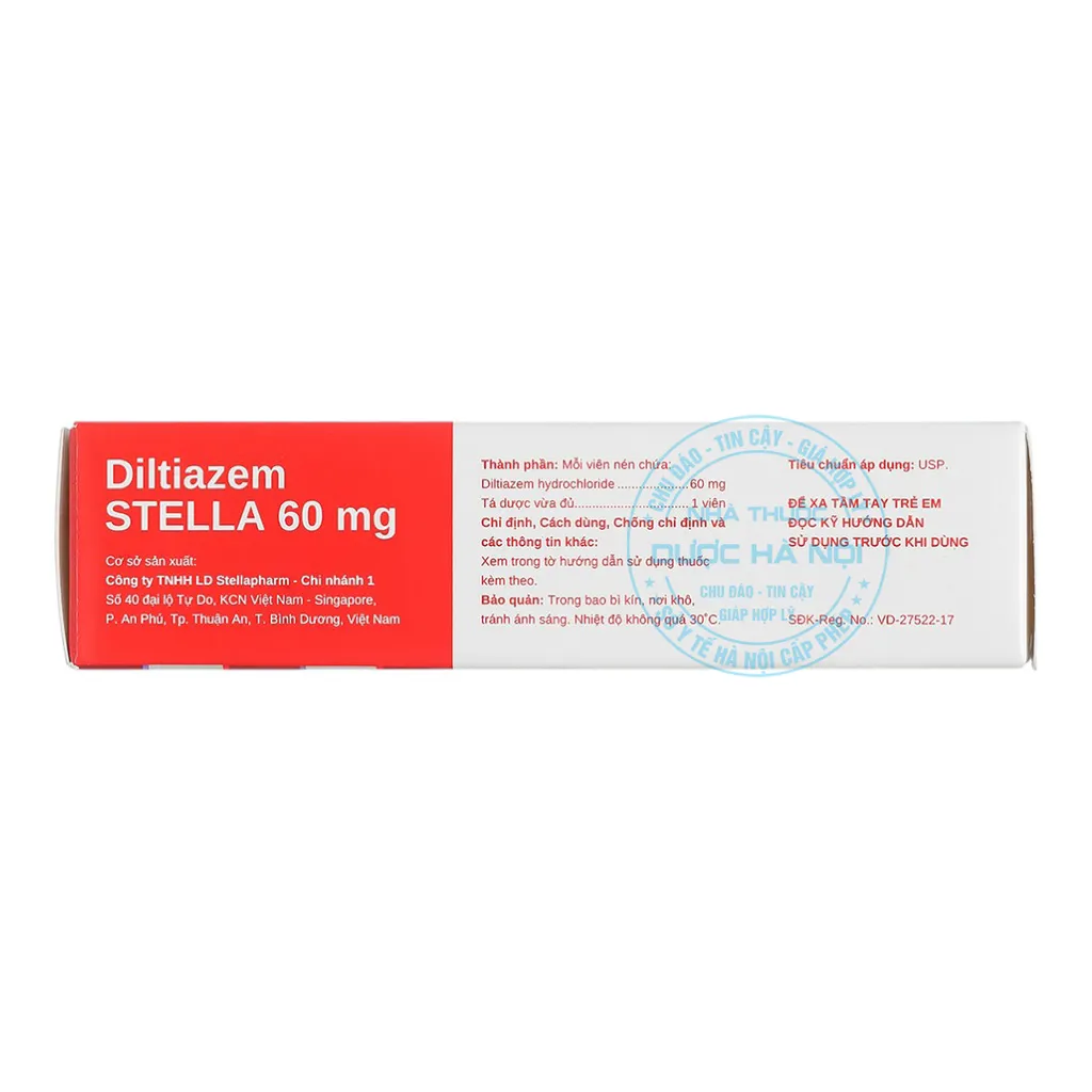 Thuốc Diltiazem 60mg Stella