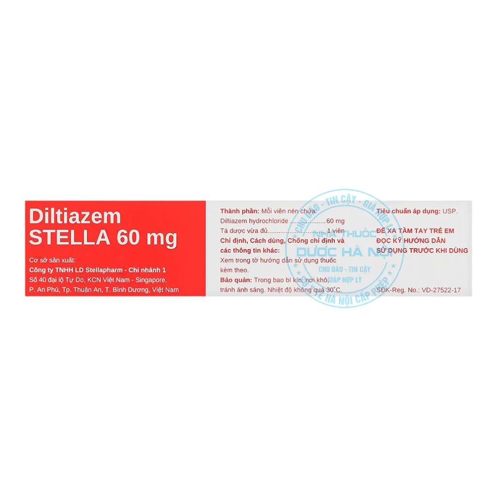 Thuốc Diltiazem 60mg Stella