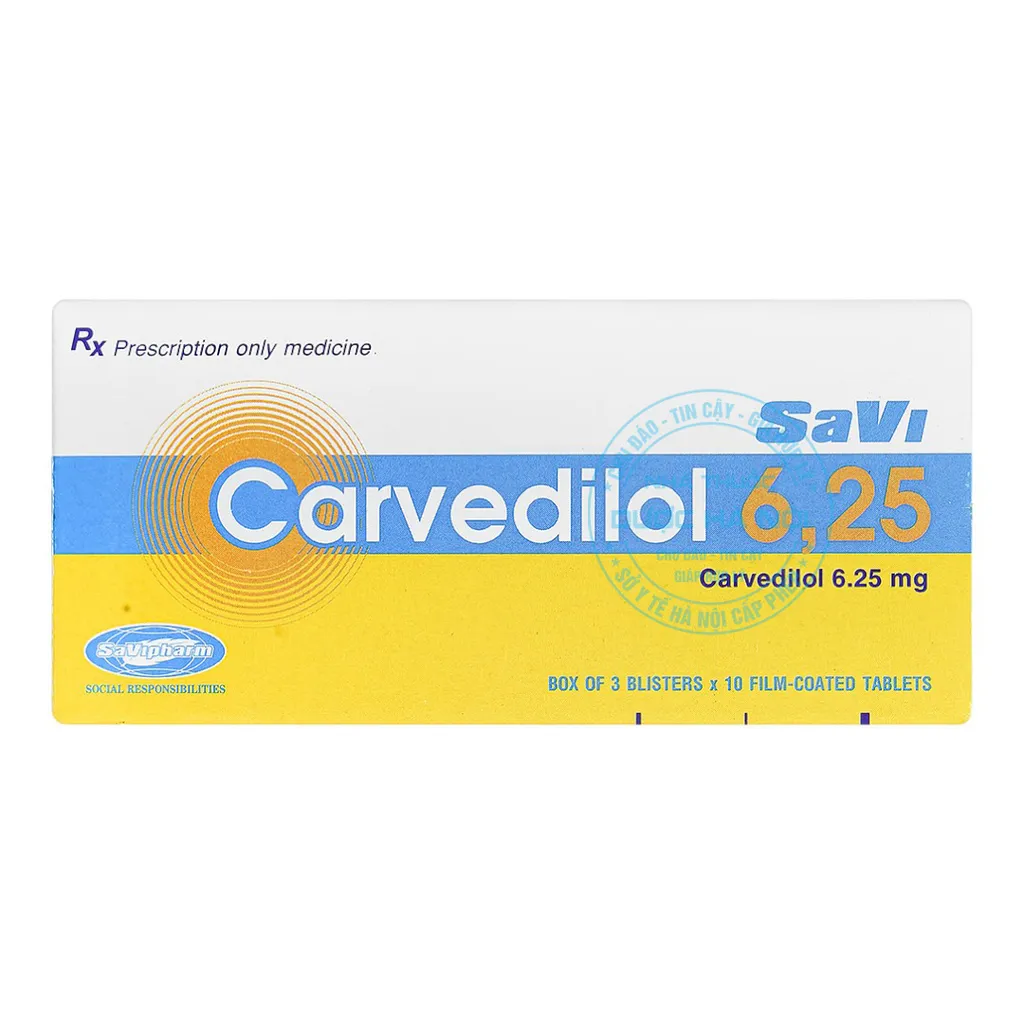 Thuốc Carvedilol 6.26mg