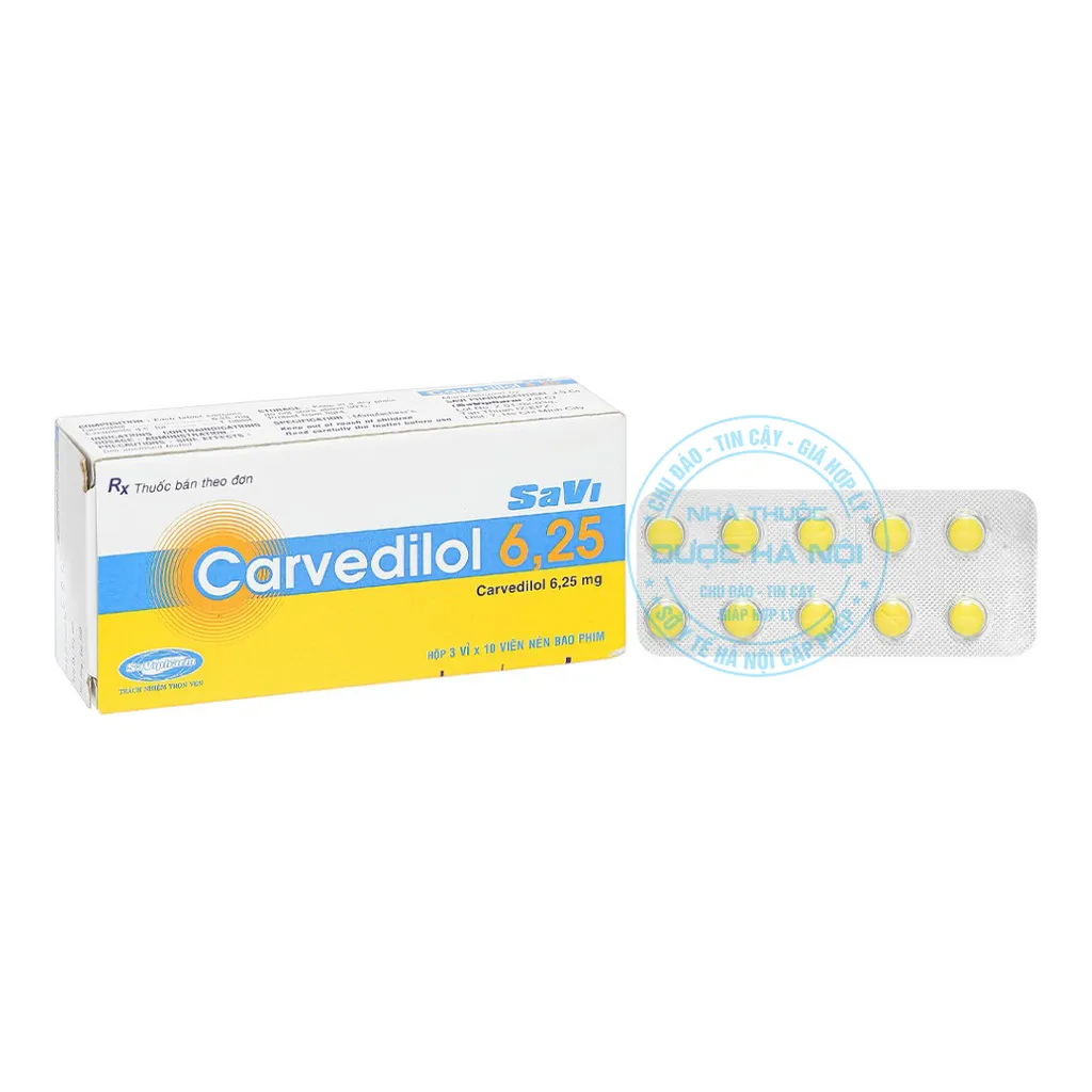 Thuốc Carvedilol 6.26mg
