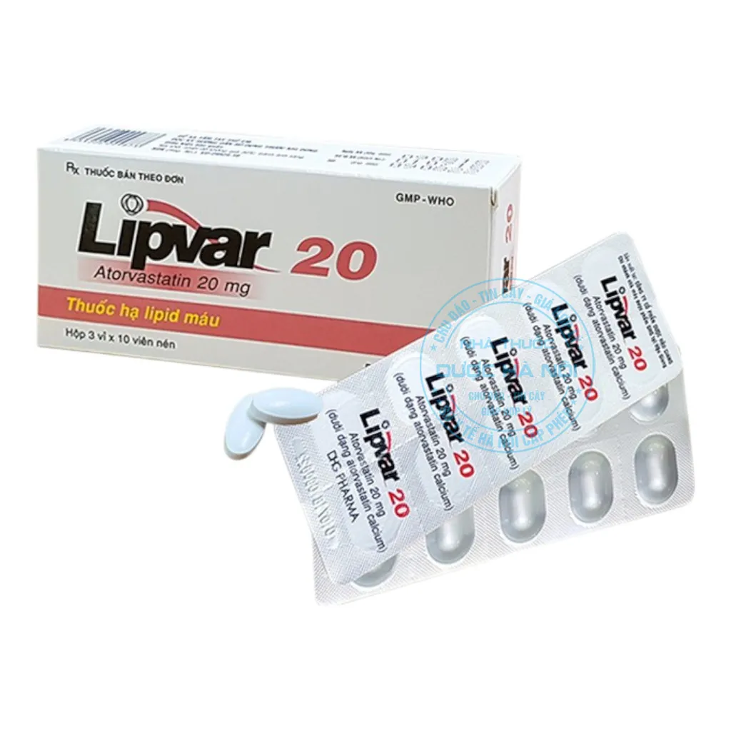 Thuốc Lipvar 20mg
