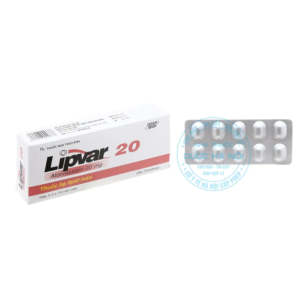 Thuốc Lipvar 20mg