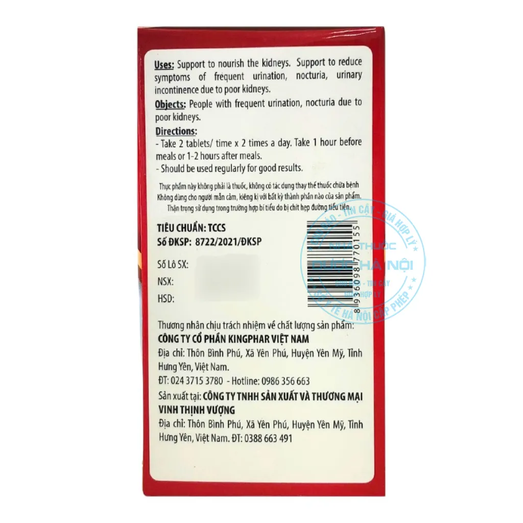 Ích Thận Hoàng Kingphar