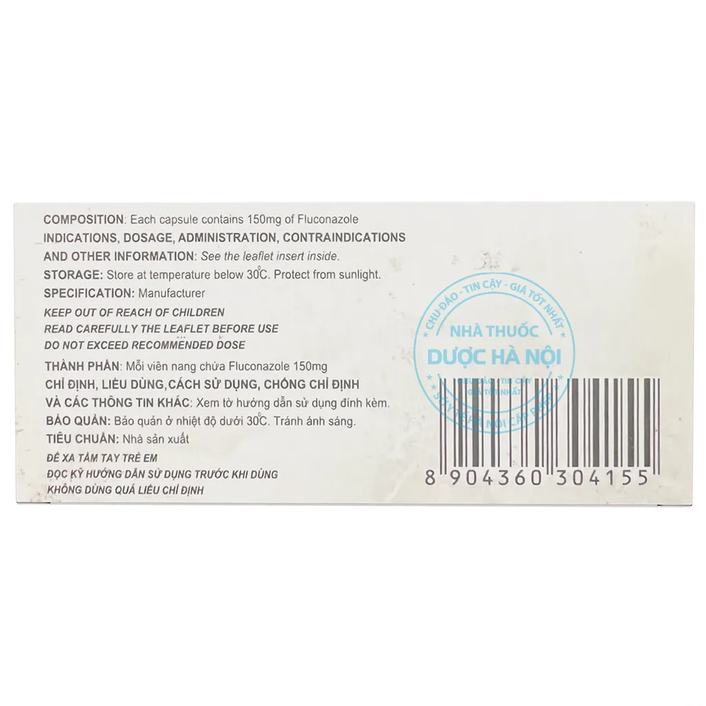 Thuốc Fluconazole 150mg Kausikh