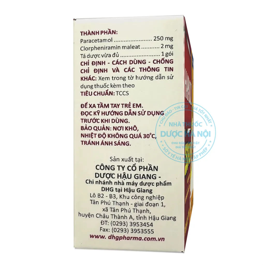 Thuốc cốm Hapacol 250 Flu