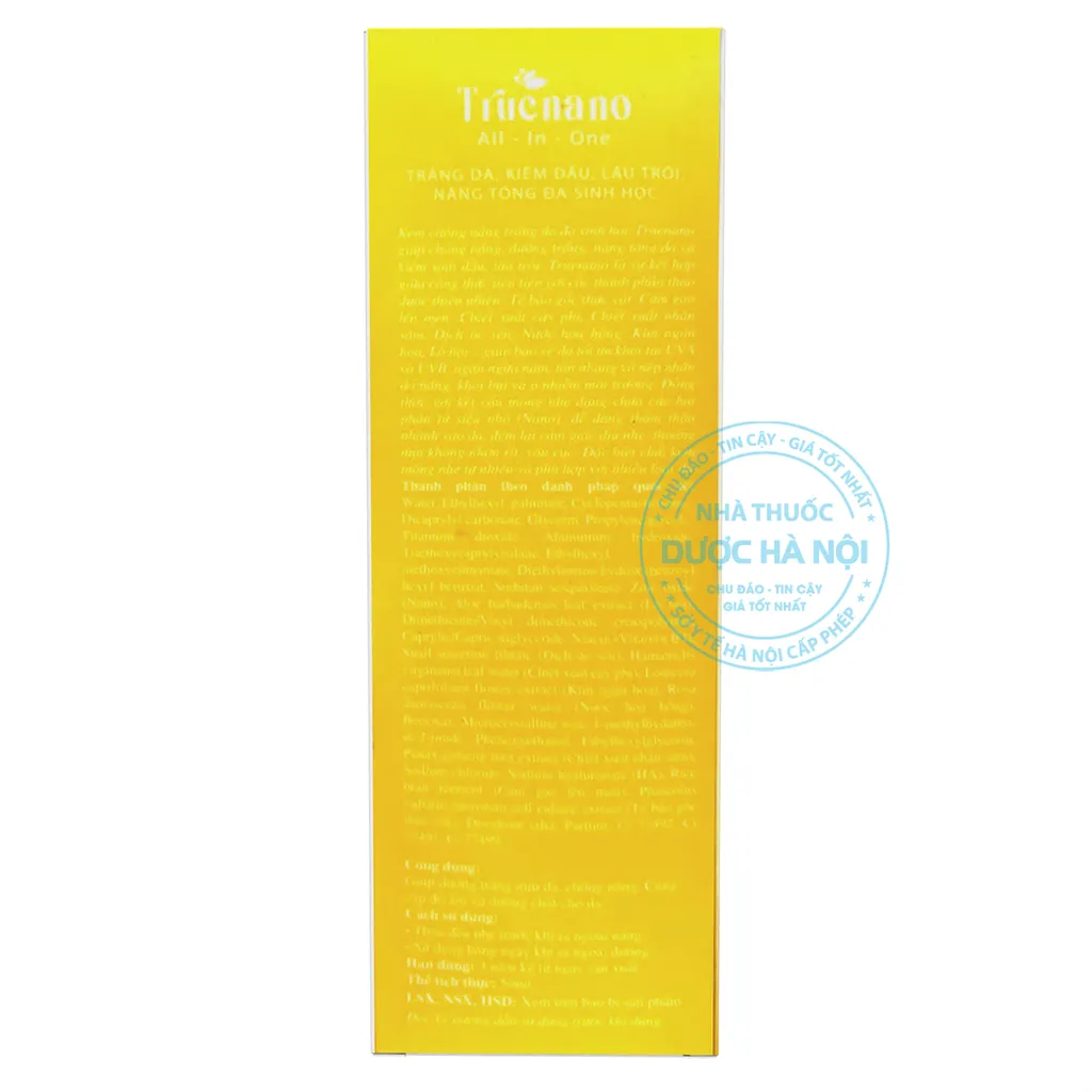 TRUENANO BIO WHITE SUNBLOCK CREAM