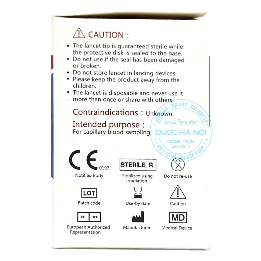 Que thử đường huyết Safe - Accu Sinocare