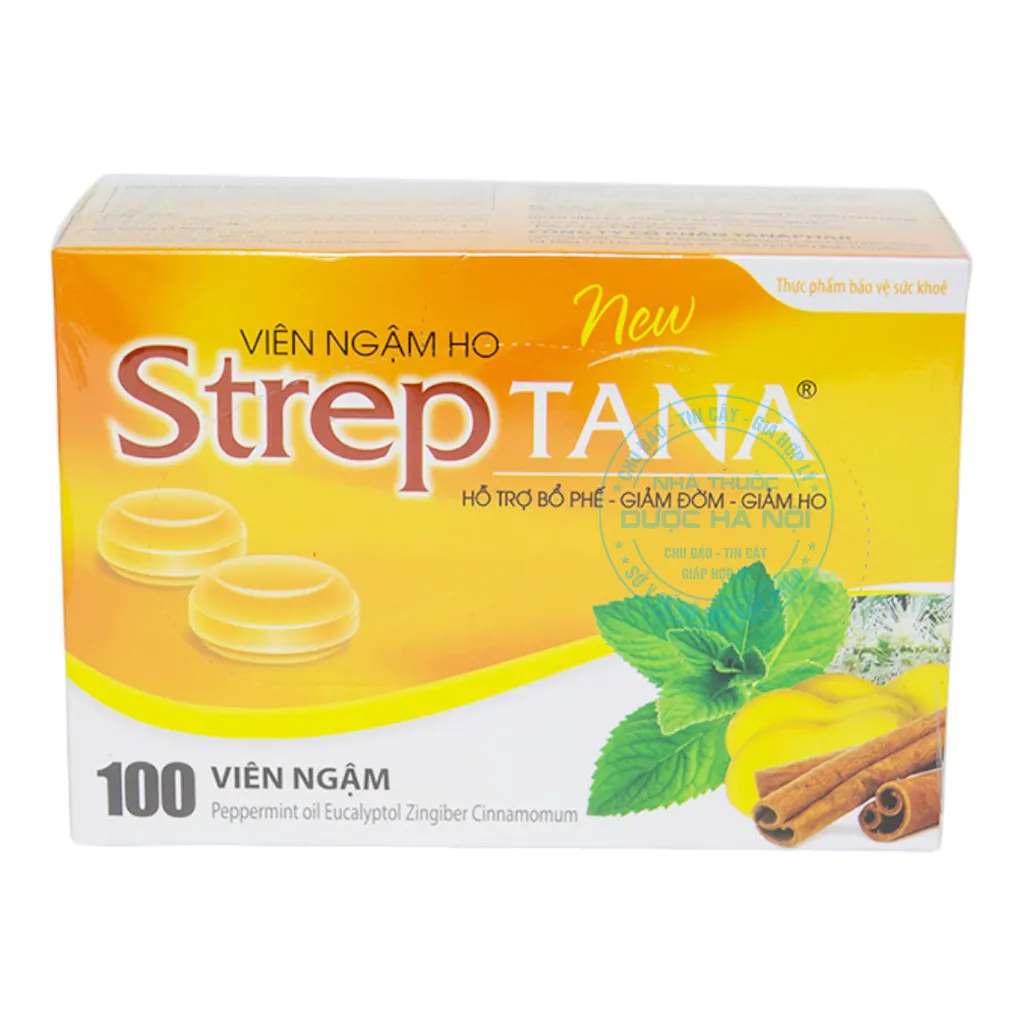 Viên ngậm ho Streptana