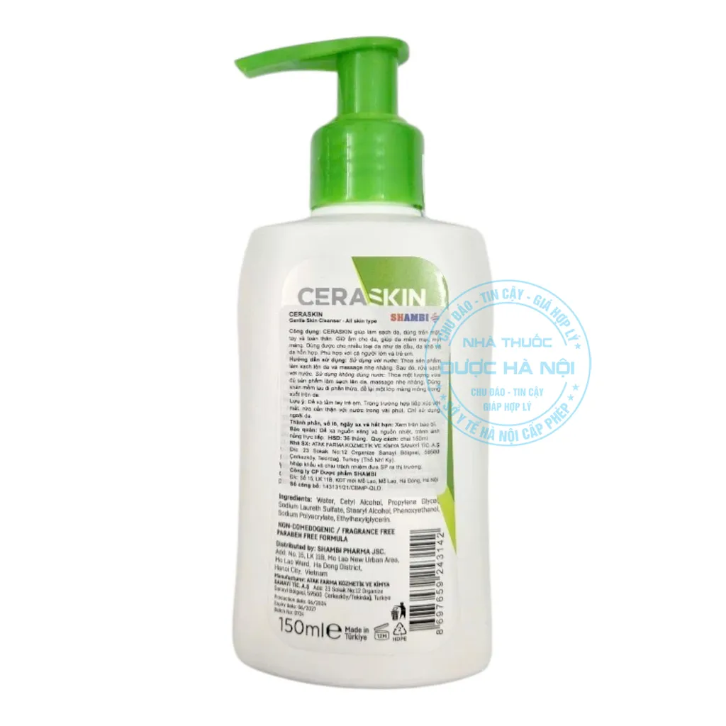 sữa tắm Ceraskin Gentle Skin Cleanser