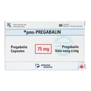 Thuốc pms-Pregabalin 75mg điều trị đau do tổn thương dây thần kinh