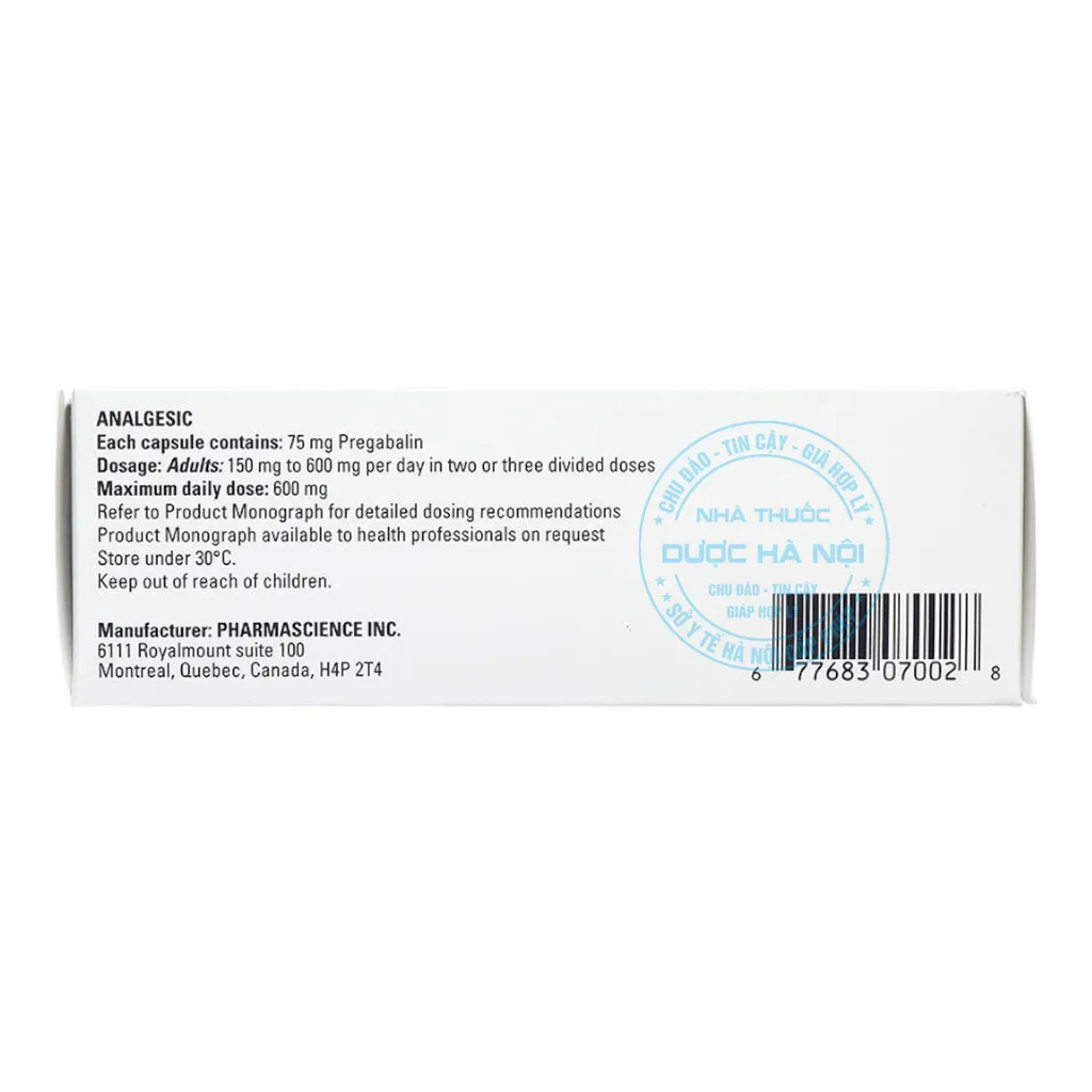 Thuốc pms-Pregabalin 75mg