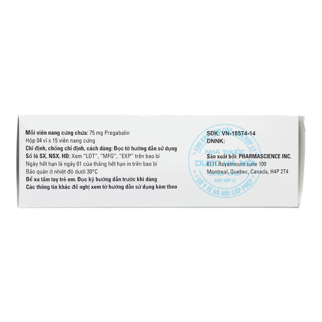 Thuốc pms-Pregabalin 75mg