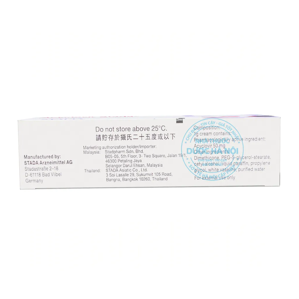 Thuốc Acyclovir Stada 2g