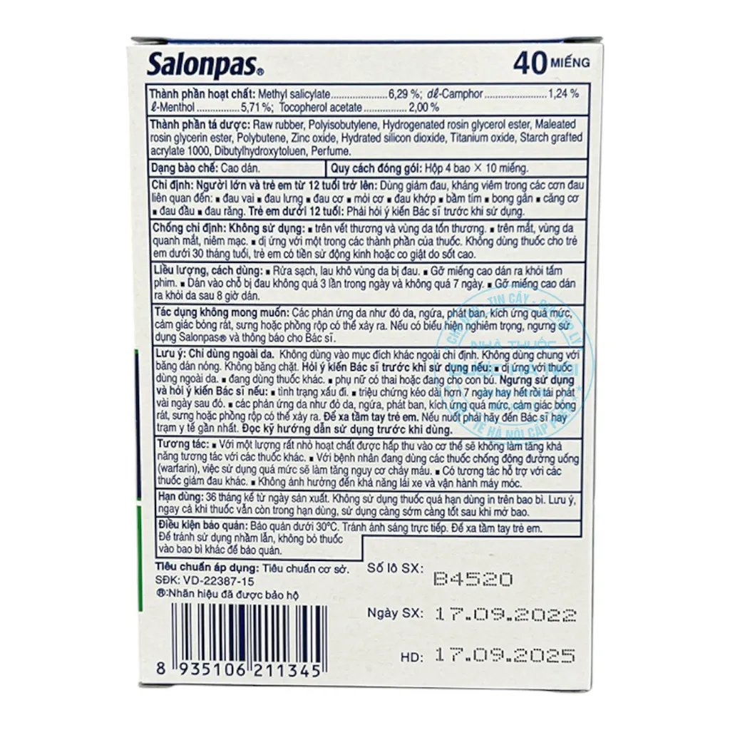 Salonpas Mới
