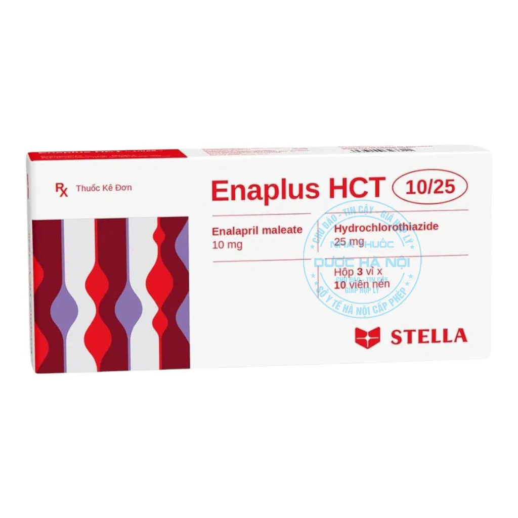Thuốc Enaplus Hct 10/25mg stella