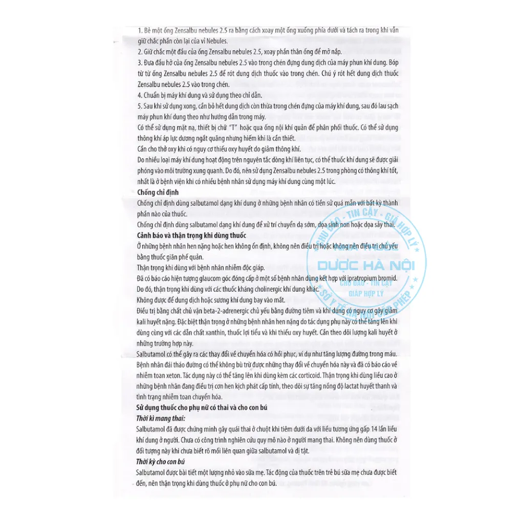 Zensalbu Nebules 2.5mg/2.5ml