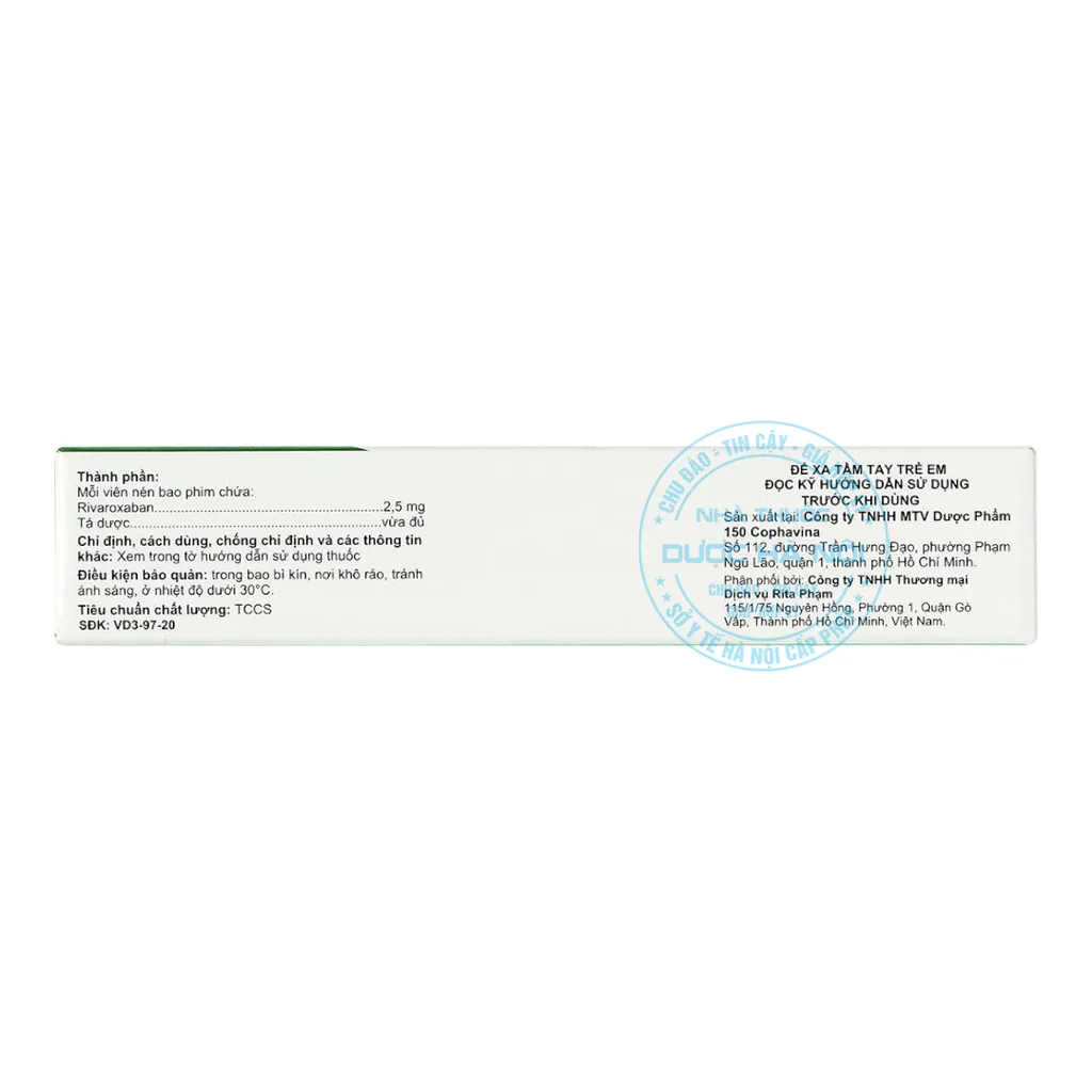 Thuốc Ritaxaban 2.5mg