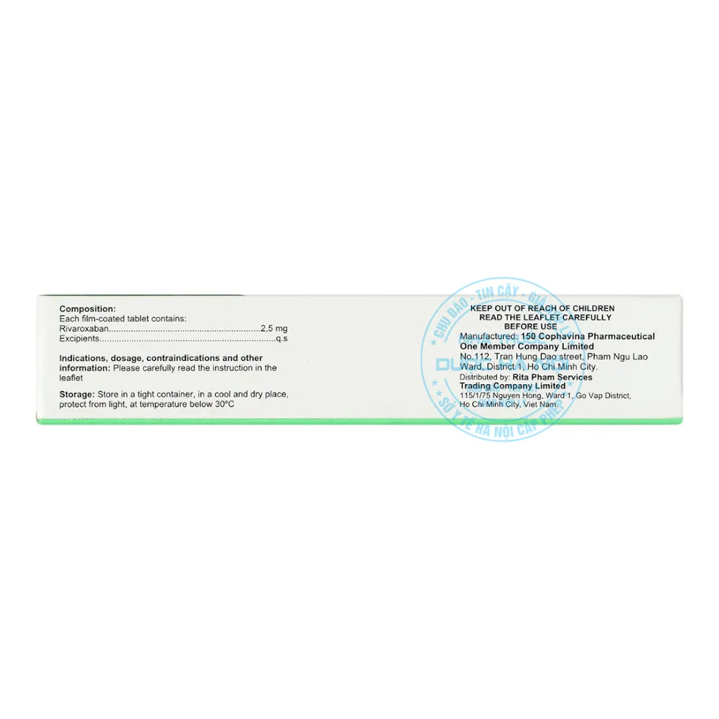 Thuốc Ritaxaban 2.5mg