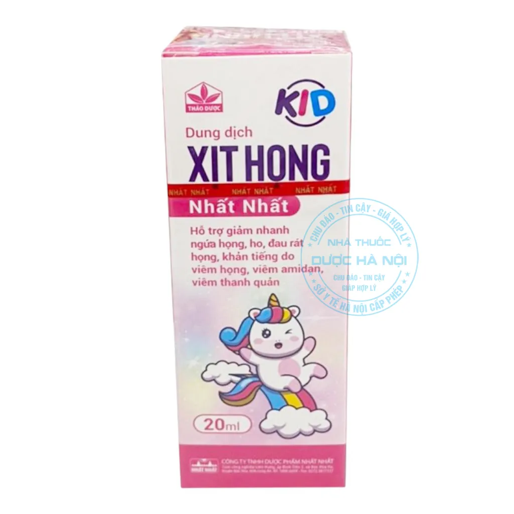 Xịt họng Nhất Nhất trẻ em
