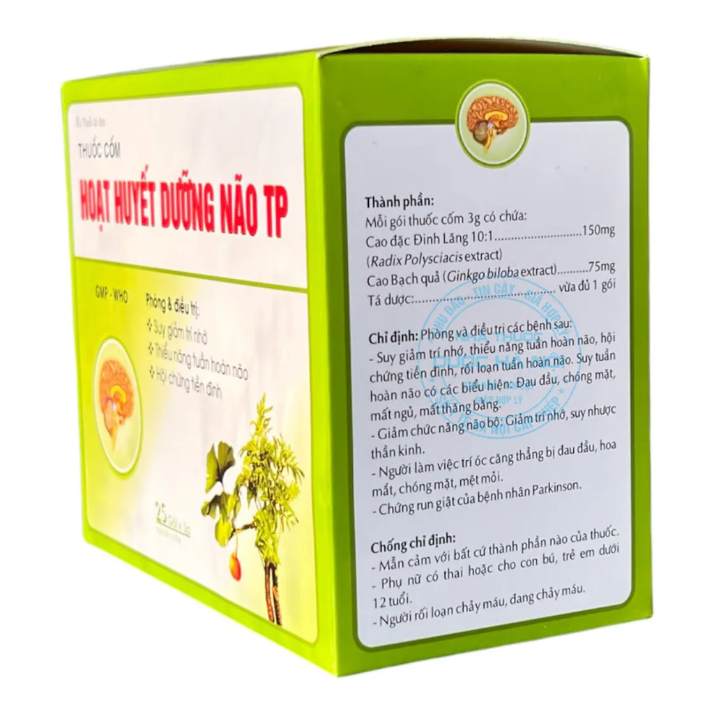 Thuốc cốm Hoạt Huyết Dưỡng Não TP