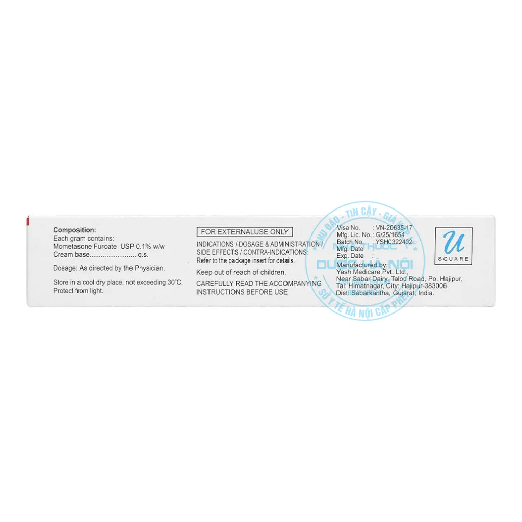 Thuốc bôi ngoài da Sagamome 20mg