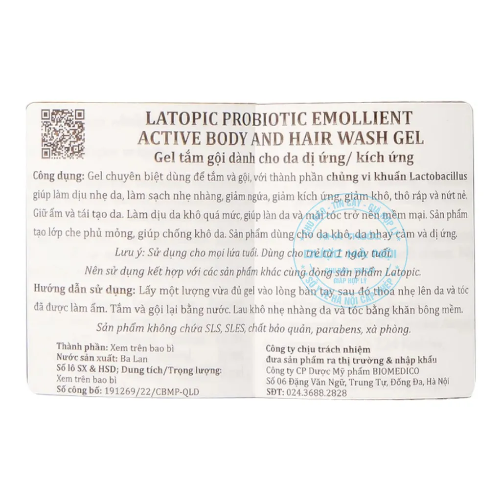 Latopic Tắm Gội Gel