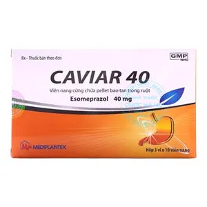 Thuốc Caviar 40mg điều trị trào ngược dạ dày thực quản, loét dạ dày tá tràng