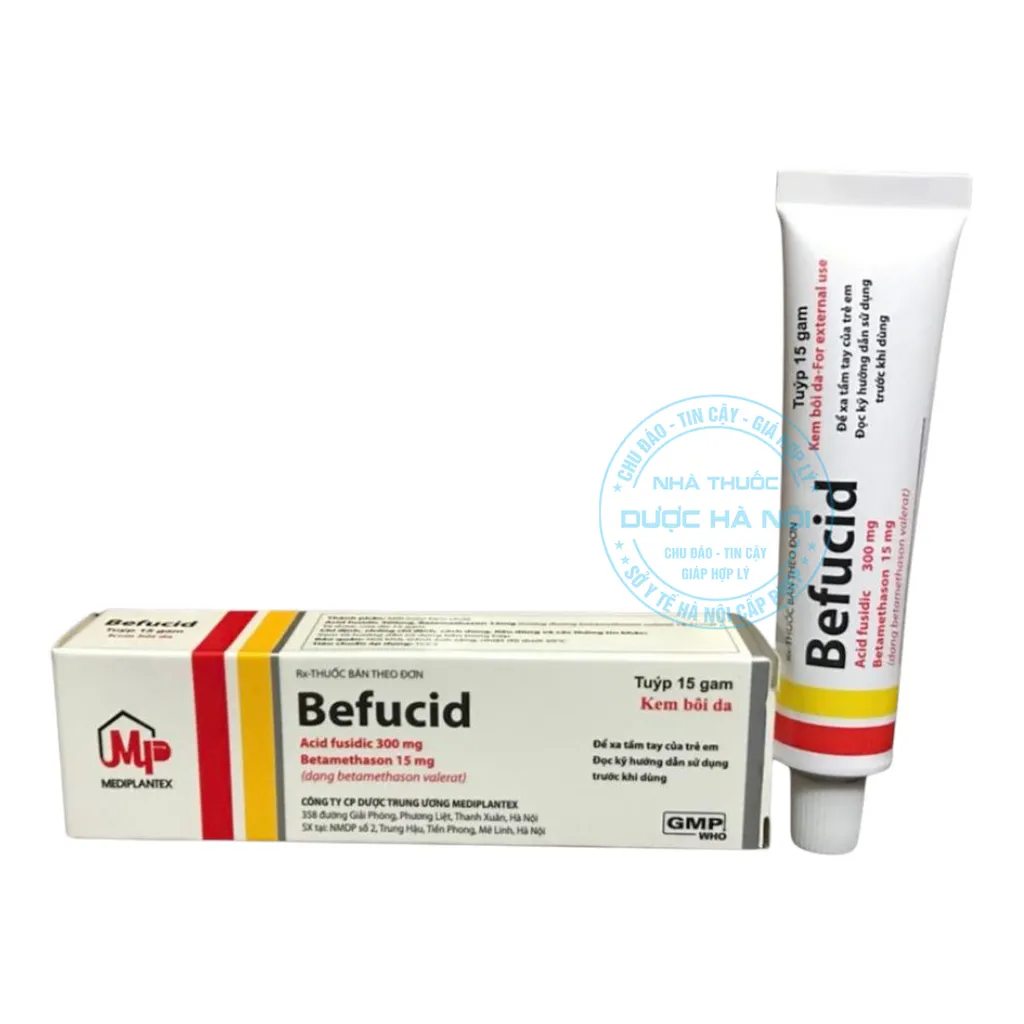 Kem bôi da Befucid 15g