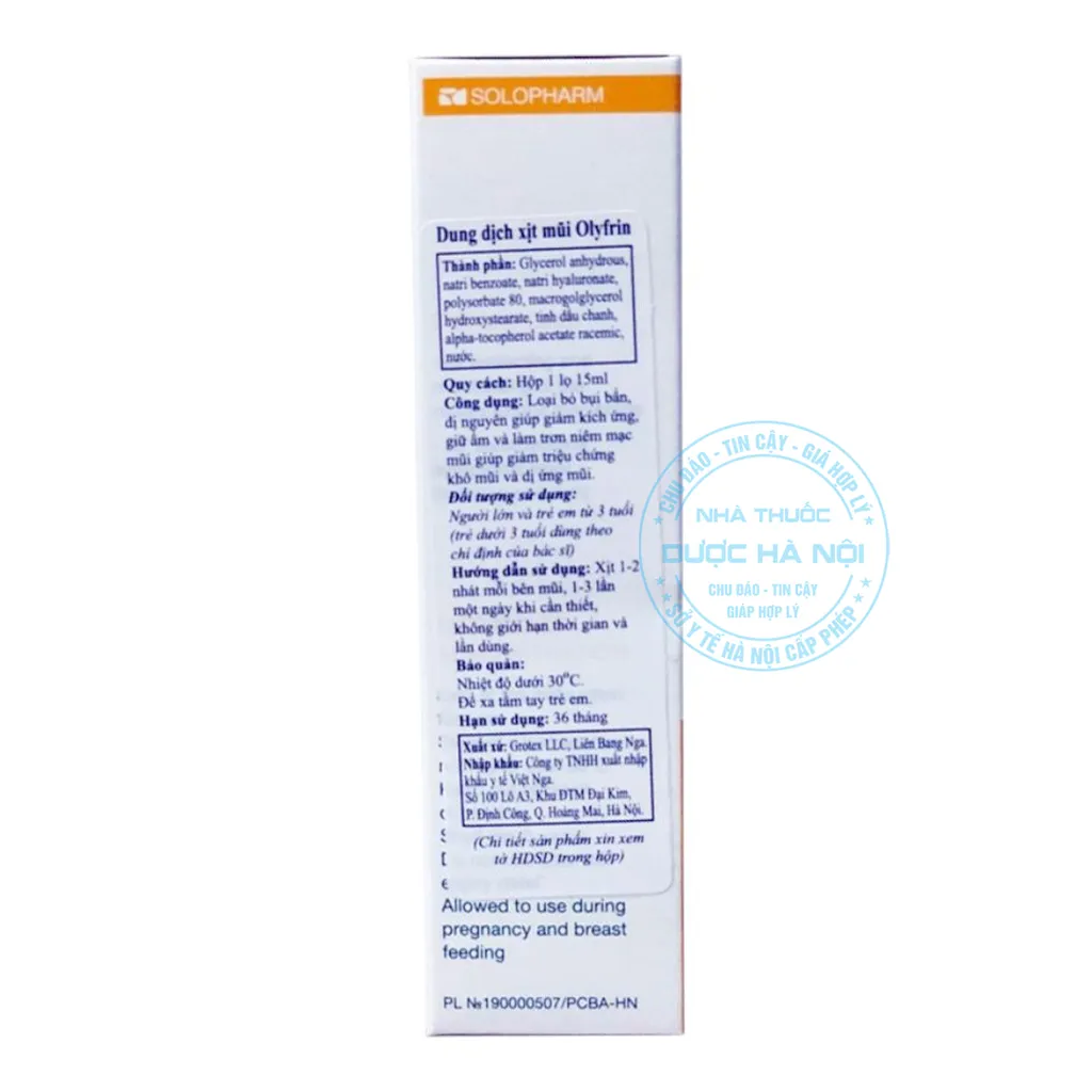 Xịt mũi Olyfrin 15ml