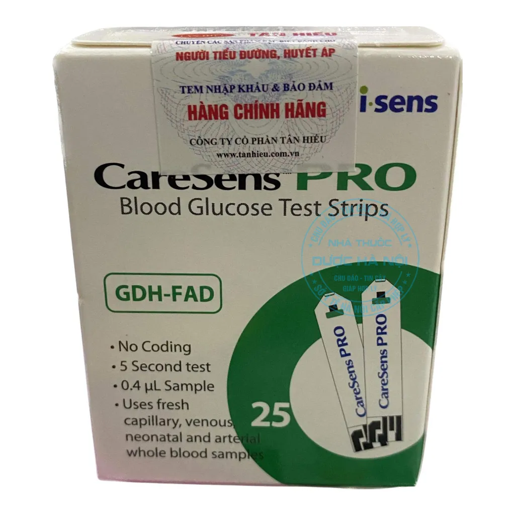Que thử đường huyết CareSens Pro