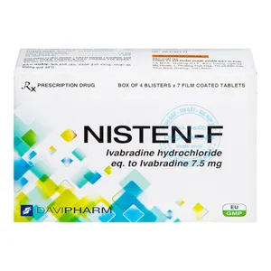 Thuốc Nisten-F 7.5mg điều trị đau thắt ngực ổn định mạn tính