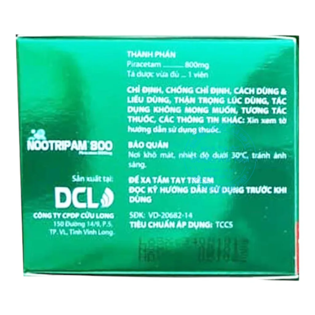 Thuốc Nootripam 800mg
