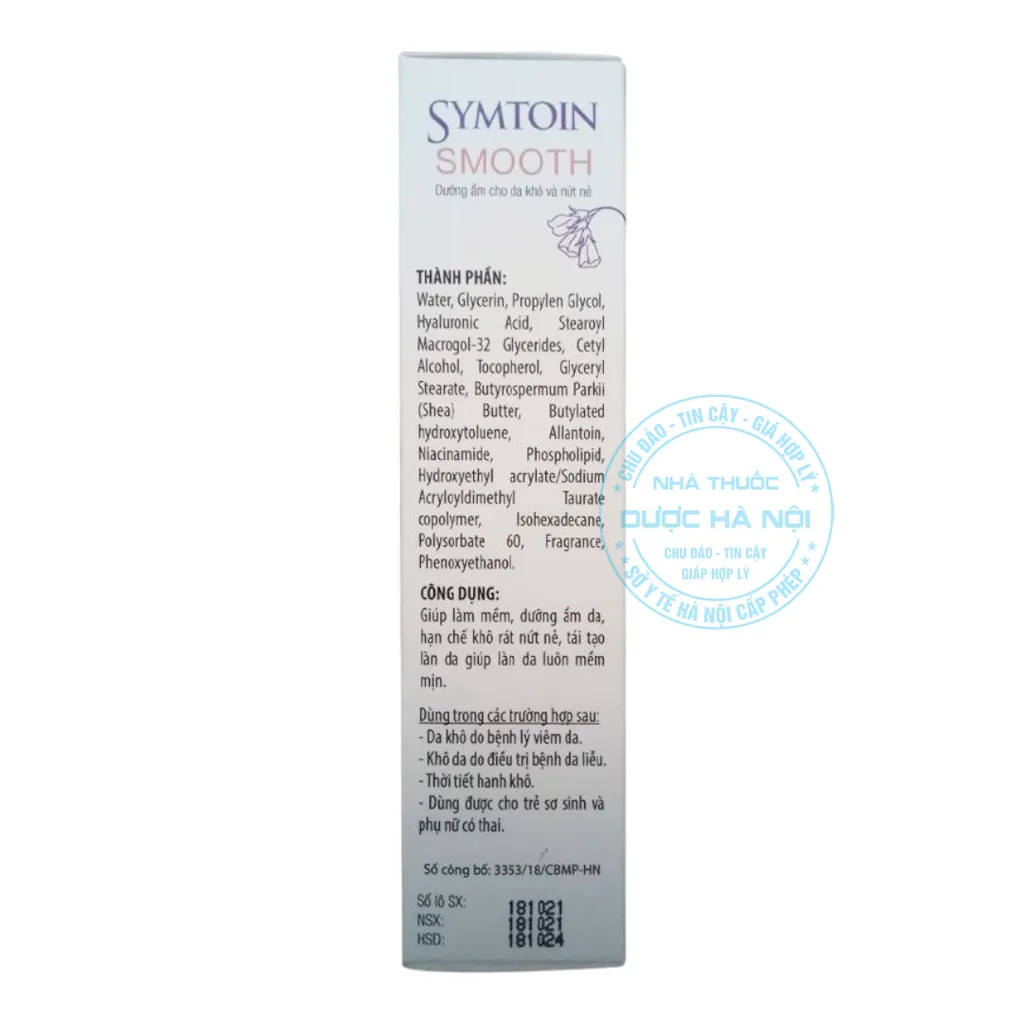 Kem dưỡng ẩm Symtoin Smooth