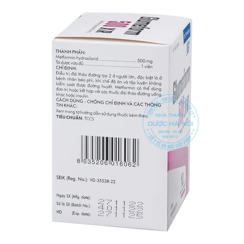 Thuốc Glumeform 500mg