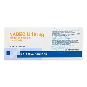 Thuốc Nadecin 10mg điều trị đau thắt ngực và suy tim sung huyết