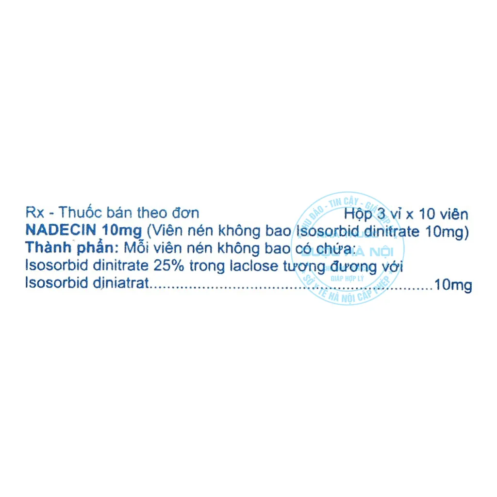 Thuốc Nadecin 10mg