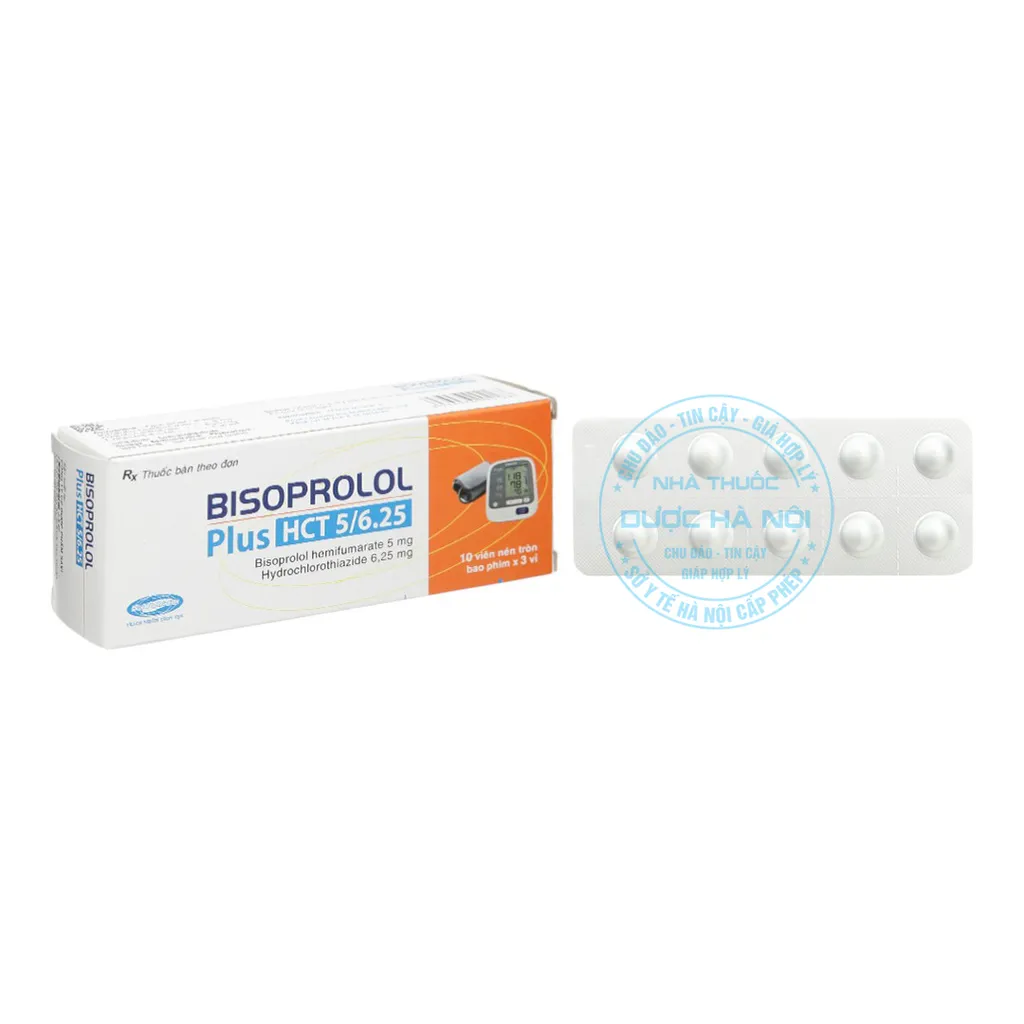 Thuốc Savi Bisoprolol Plus HCT 5/6.25
