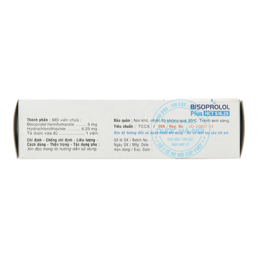 Thuốc Savi Bisoprolol Plus HCT 5/6.25