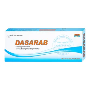 Thuốc Dasarab 75mg kháng tiểu cầu  phòng ngừa và điều trị các nguy cơ huyết khối