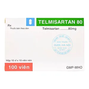 Thuốc Telmisartan 80mg TV Pharm điều trị tăng huyết áp
