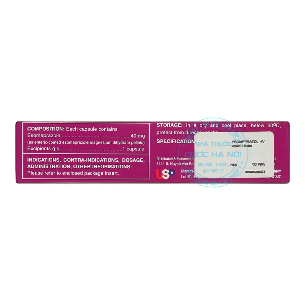 Thuốc Esomeprazole 40 HV