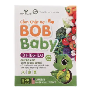 Cốm Chất Xơ BobBaby hỗ trợ giảm táo bón, giúp cơ thể hấp thu dinh dưỡng tốt hơn