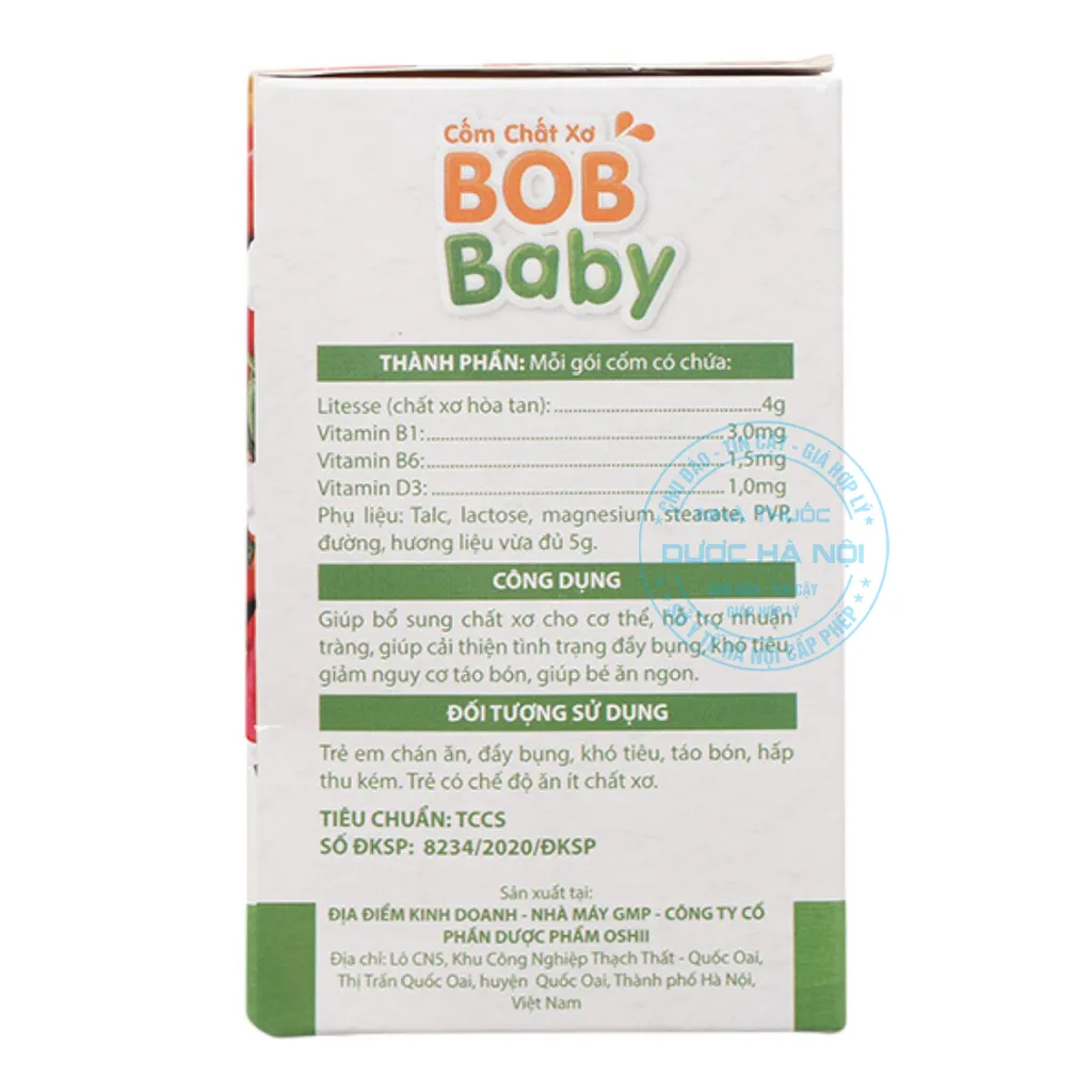 Cốm Chất Xơ BobBaby