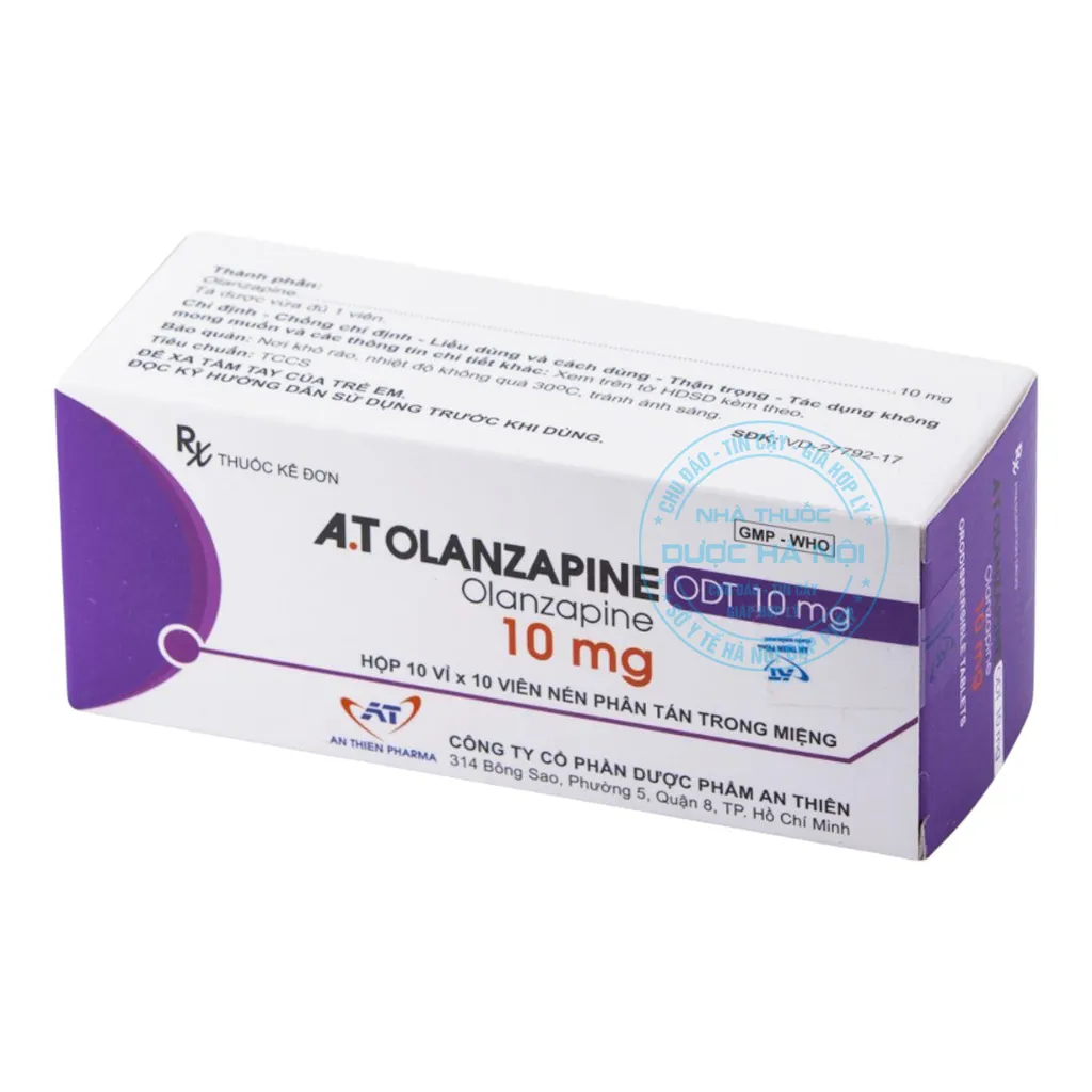 Thuốc A.T Olanzapine ODT 10mg