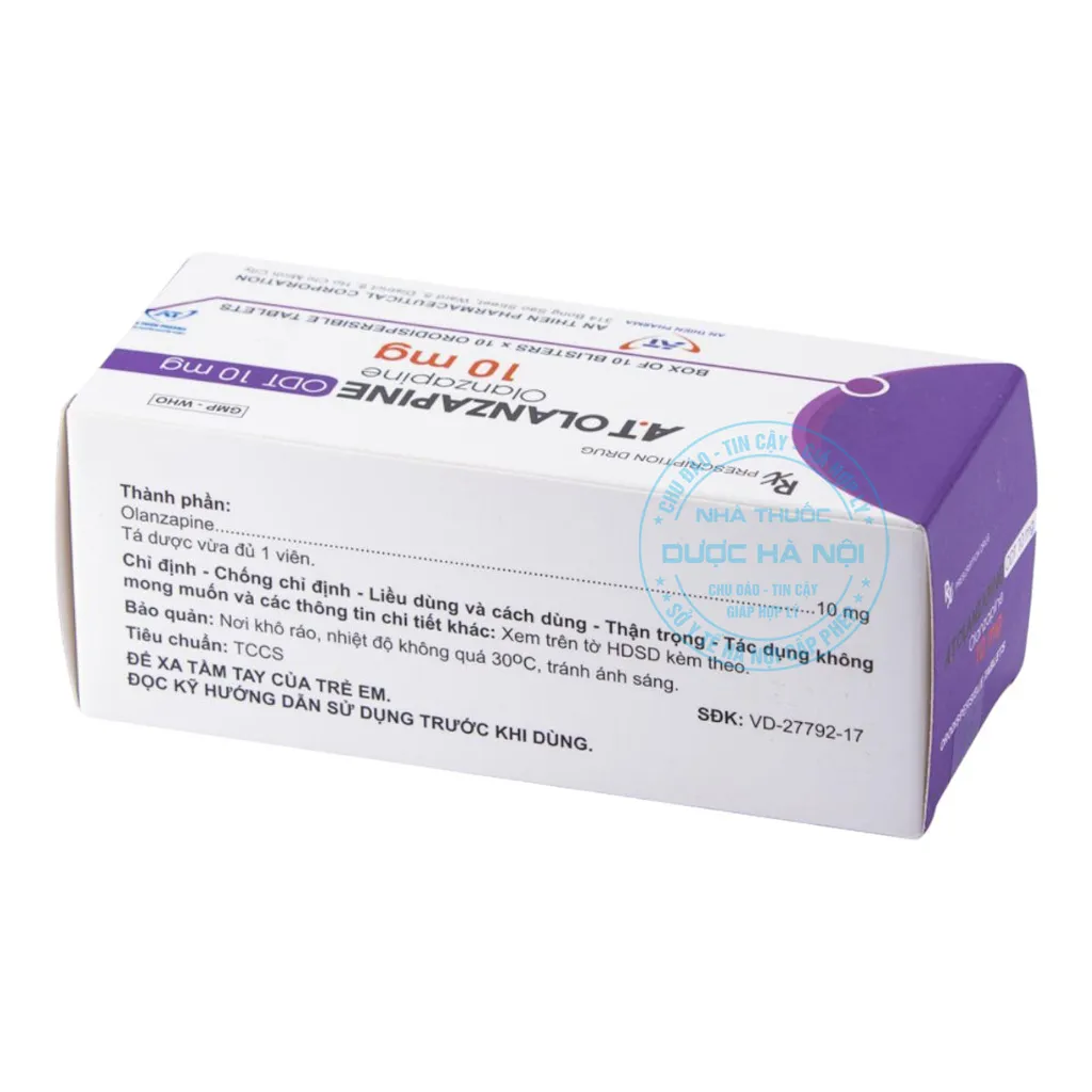 Thuốc A.T Olanzapine ODT 10mg