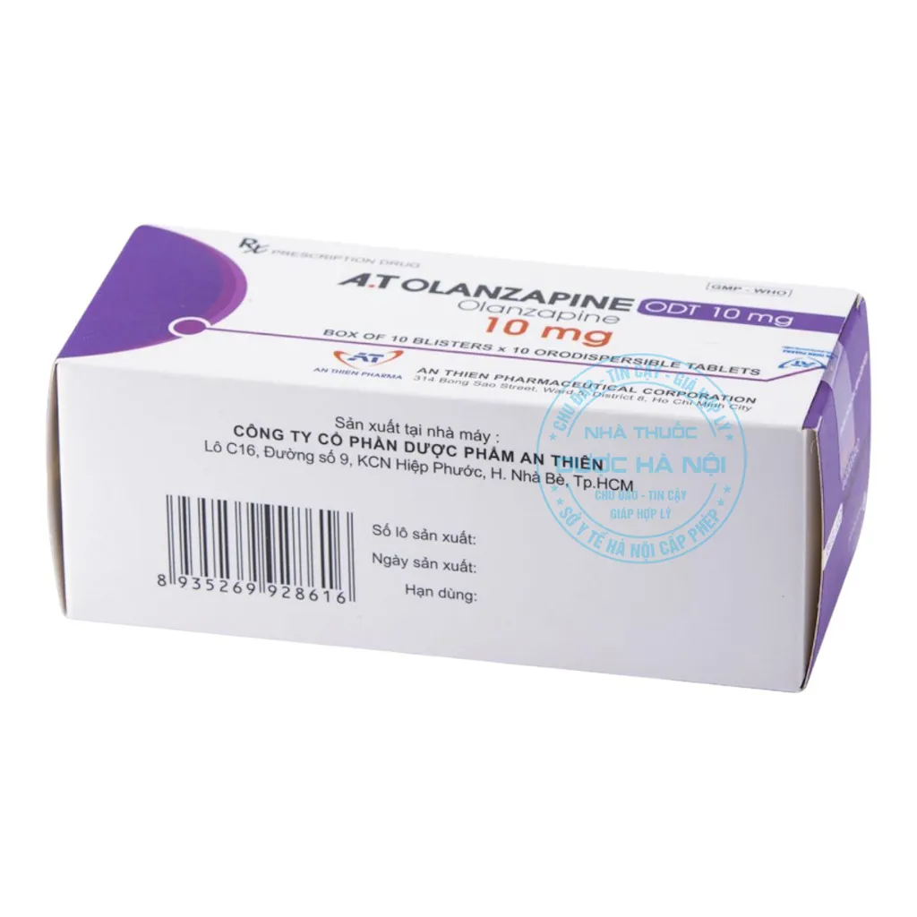 Thuốc A.T Olanzapine ODT 10mg