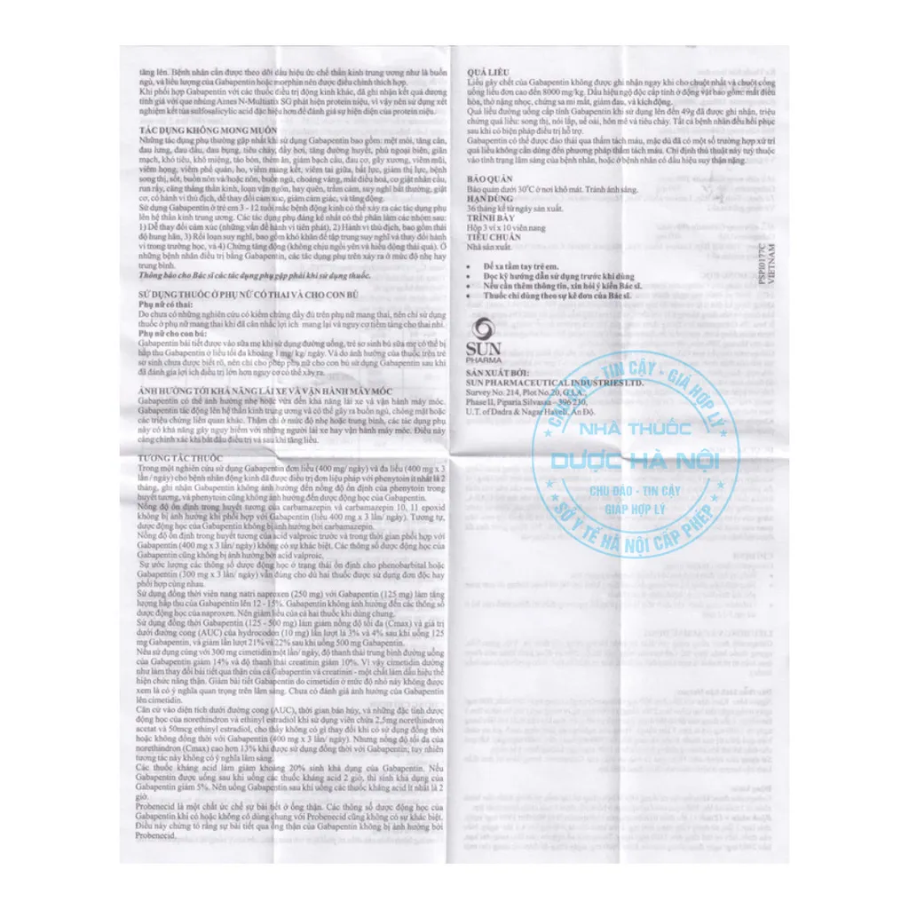Thuốc Gabantin 300mg