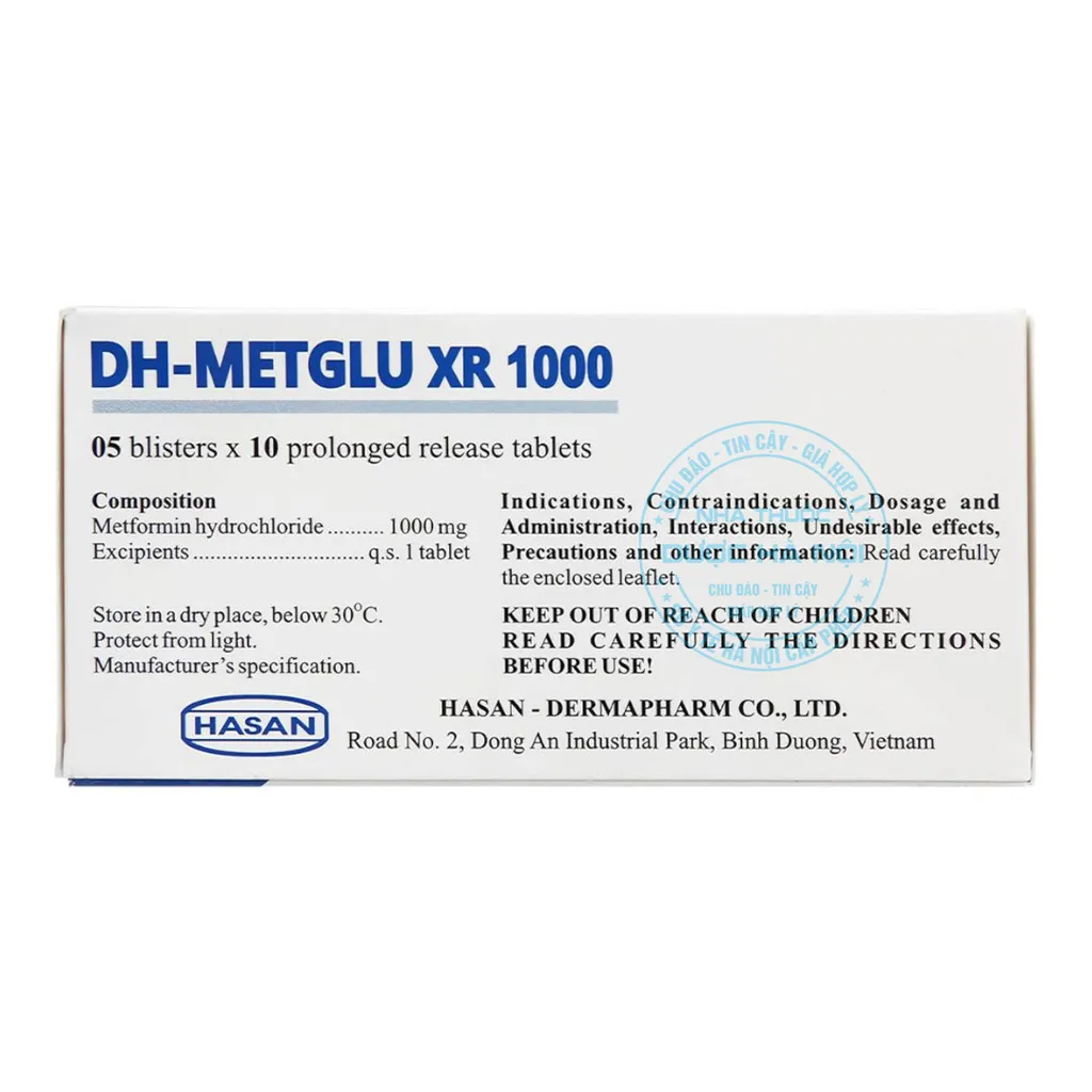 Thuốc DH-Metglu XR 1000