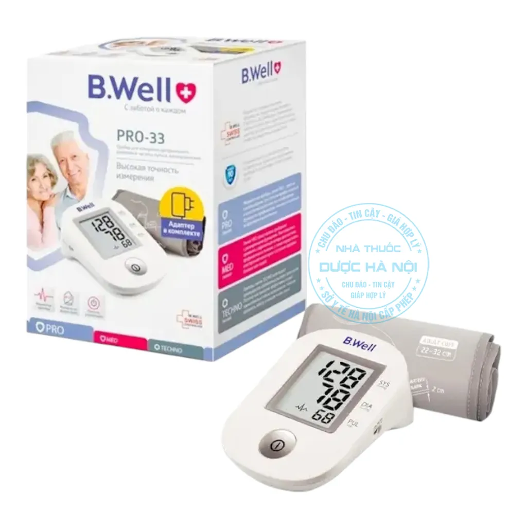 Máy đo huyết áp bắp tay B. Well PRO-33